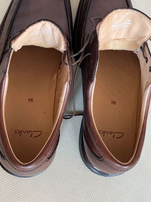 Clarks Leather derby półbuty męskie 43/44