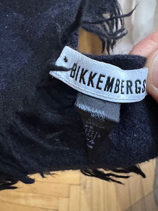 Szalik BIKKEMBERGS – 100% wełna, oryginalny