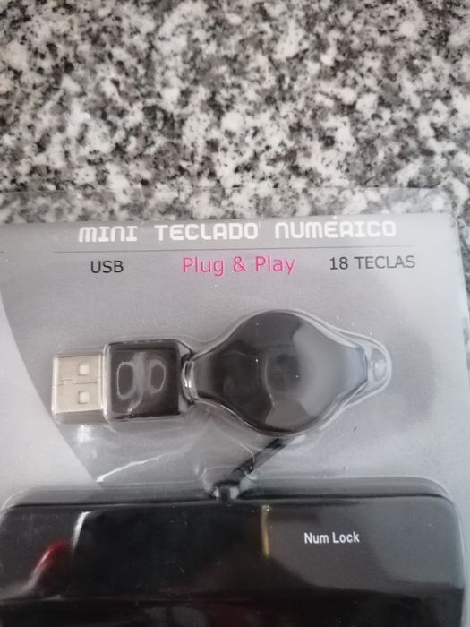 Mini teclado numérico novo
