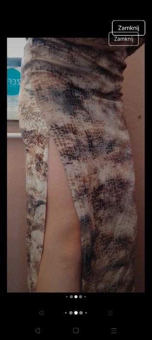 Sukienka Zara odkryte plecy