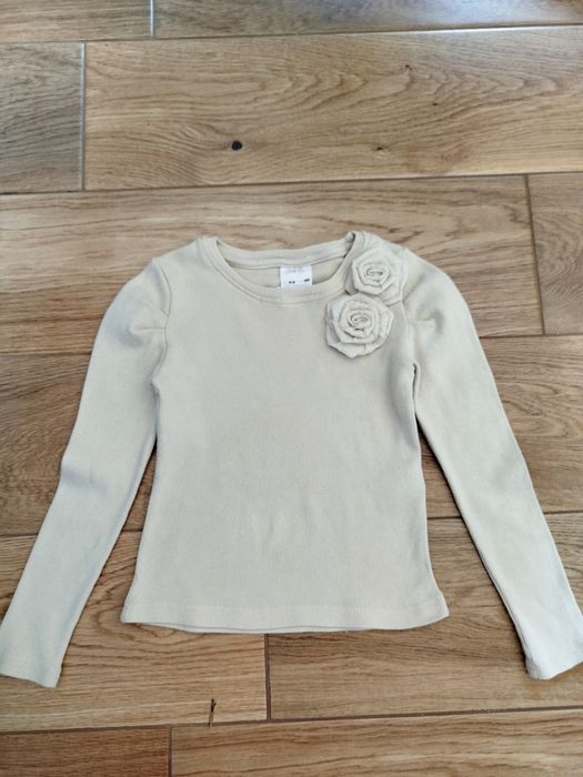 Лонгслів  Zara у рубчик для дівчинки