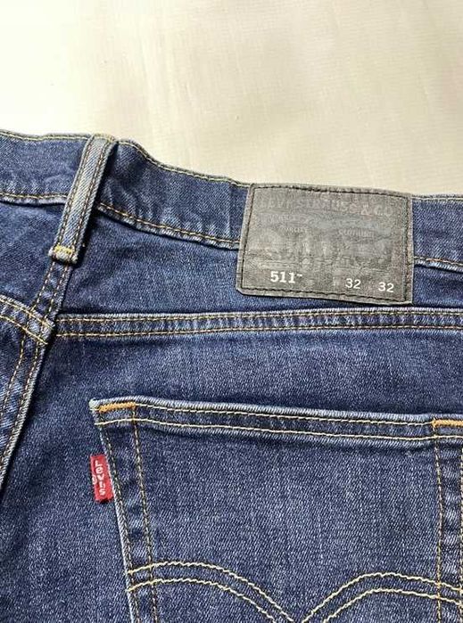 Levi's 511 STRAUSS LEVIS oryginalne granatowe Spodnie Jeansy W 32 L 32