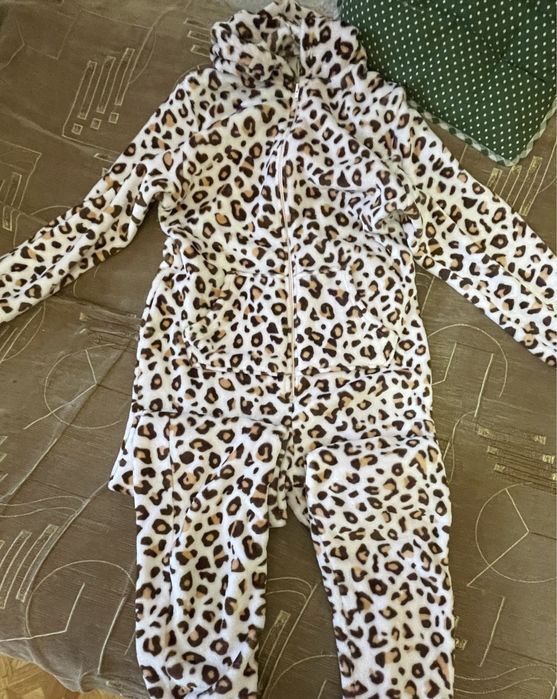 Тепла піжама леопард