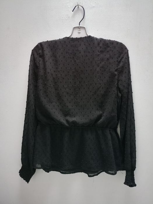 Tom Rouse elegancka czarna bluzka roz L