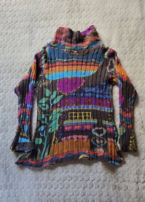 Camisola vintage padrão abstrato