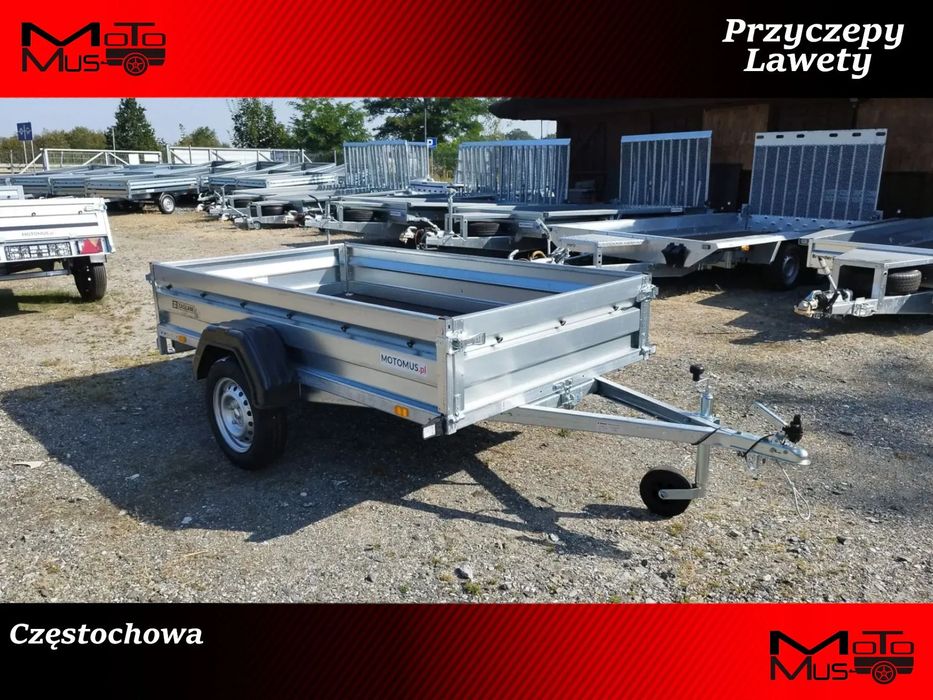 Zaslaw Przyczepa Zasław 235Su 235X132x35 1 Osiowa Mocne Burty