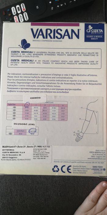 Rękawy kompresyjne Varisan x2