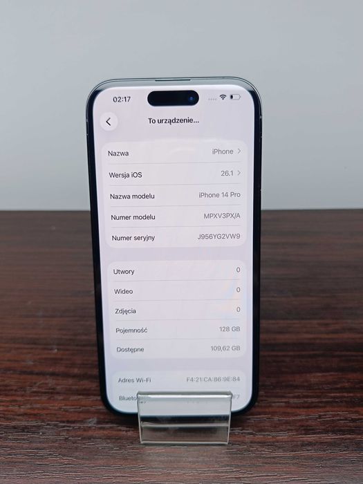 iPhone 14 Pro Czarny 128GB 86% GWARANCJA