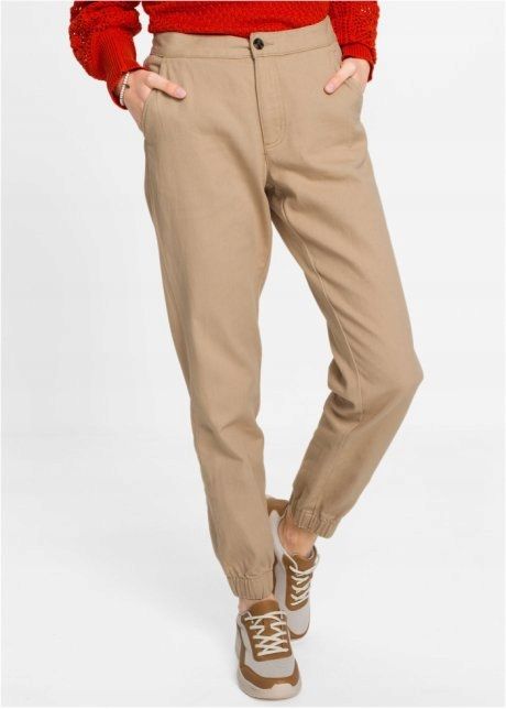 B.P.C beżowe spodnie damskie r.50