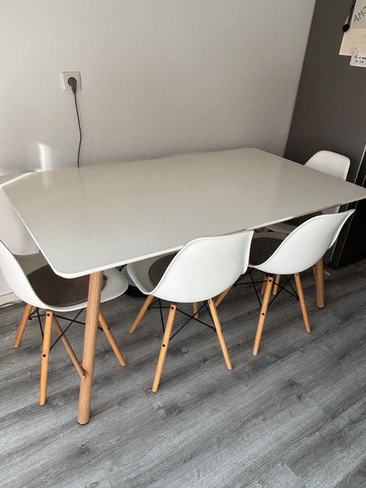 Mesa de Cozinha branca (160X90x75cm)