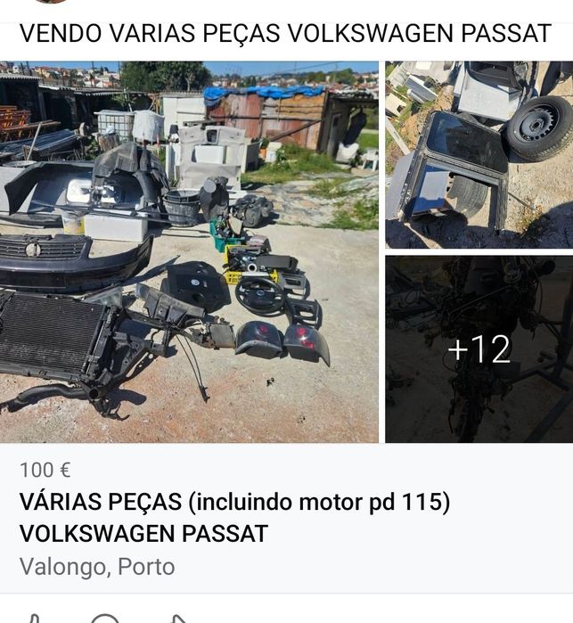 Peças e Motor Passat PD115