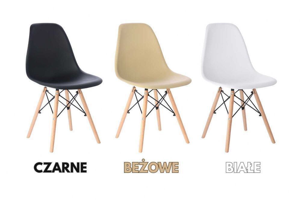 NOWY Stół z Krzesłami Okrągły Biały Do Jadalni Kuchni Salonu Drewniany