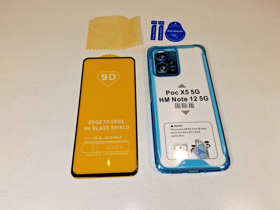 Z074 HHUIWIND Etui Do Xiaomi Redmi Note 12 5G / Poco X5 + Szkło 9D