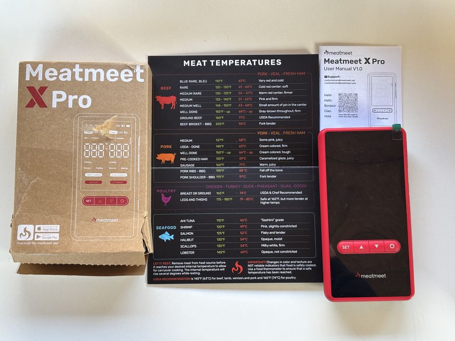 Термометр для гриля Meatmeet X Pro з Bluetooth/Wi-Fi