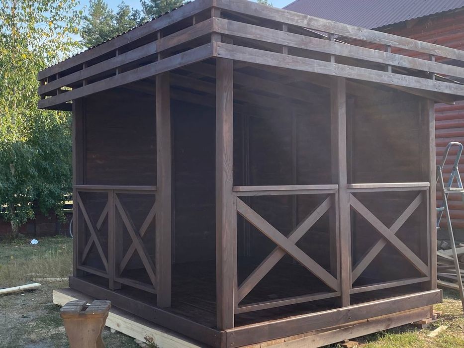 Derevyani vyroby: альтанка беседка тераса пергола літній душ