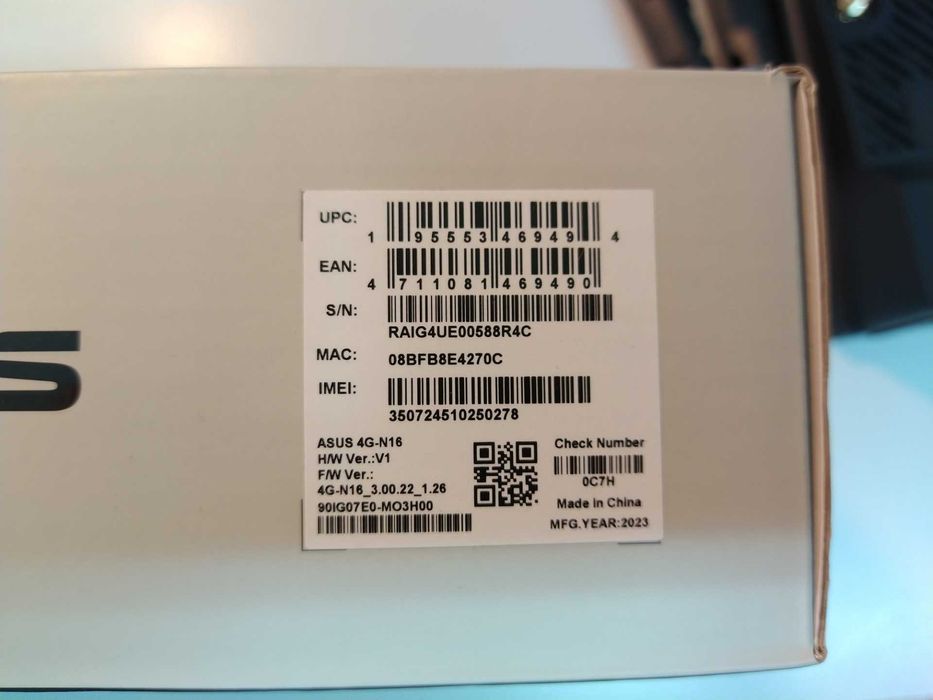 ASUS 4G-N16 N300 4G LTE - Router de rede móvel NOVO