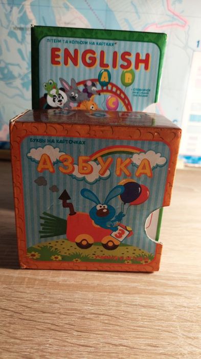 Абетка  Англійська/карточки с буквами/алфавит