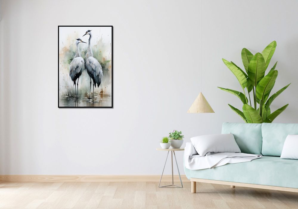 Plakat 61x91,5cm Tańczące Czaple