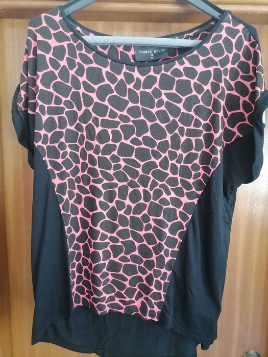 Blusa senhora com padrão tigresa