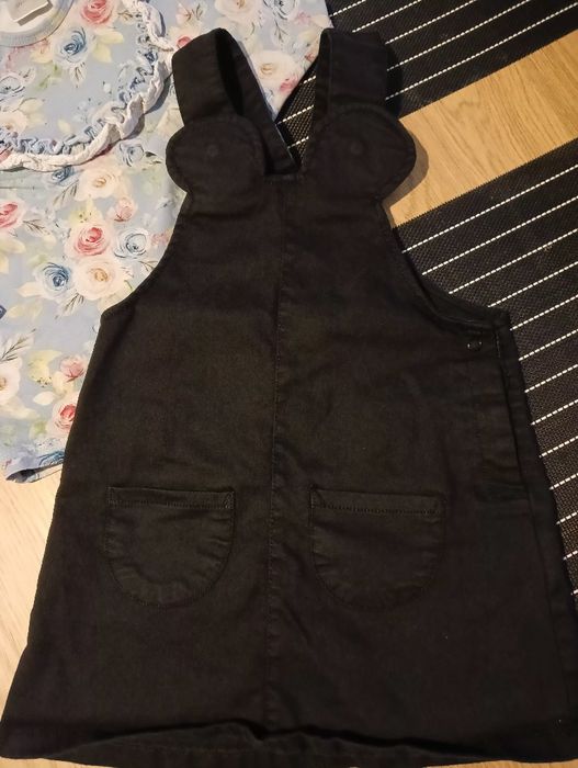 Zestaw bluzeczka Makba i  czarna ogrodniczka