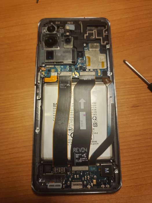 Samsung galaxy s20 ultra 5g para peças - bloqueado rede vodafone display avariado
