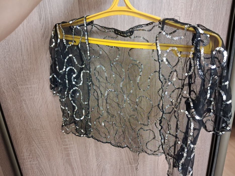 Накидка  в паетках  блестящая  новогодняя