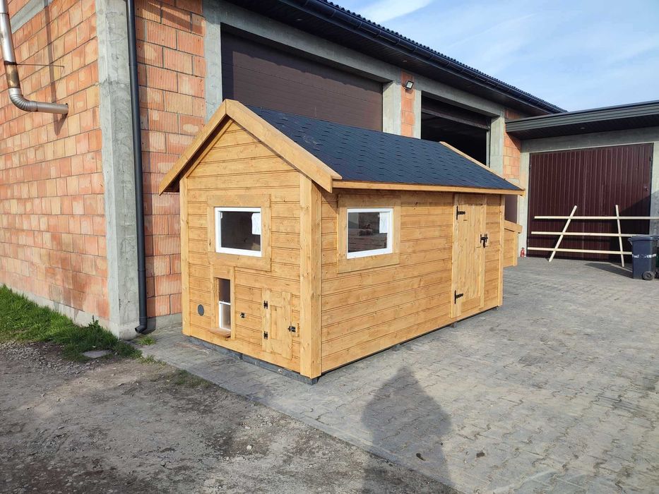Kurnik dla kur, kaczek Gęsi 5mx2mx2,2mh Producent WoodStuff OCIEPLONY