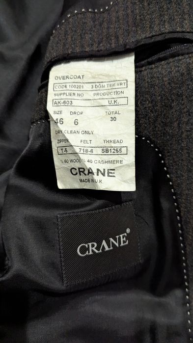 Пальто кашемір Crane Англія Premium Як нове тренч Zara Armani Mexx