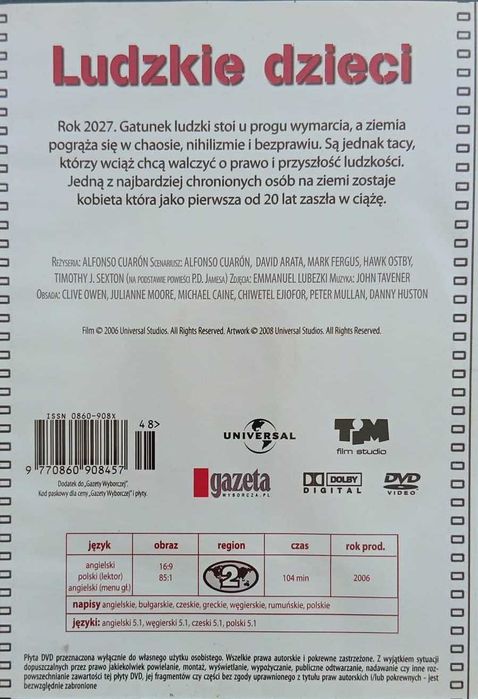 Ludzkie dzieci - film DVD