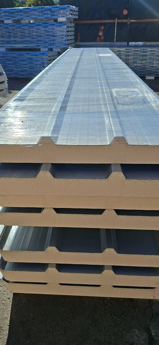 Płyta warstwowa poliuretanowa dachowa PIR 100mm II gatunek NOWA - dach