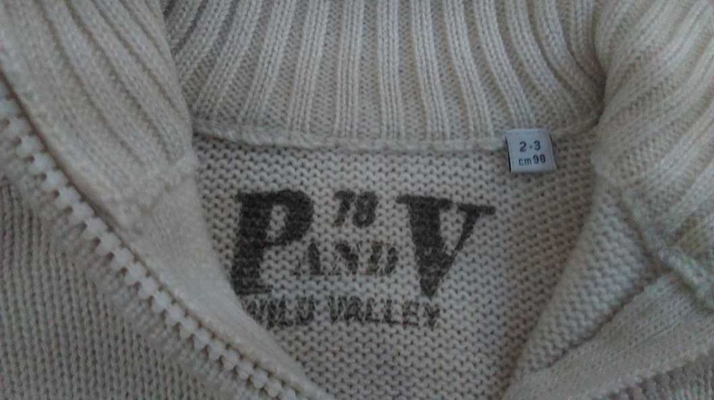 Sweter kremowy rozm 98 cm 2-3 lata