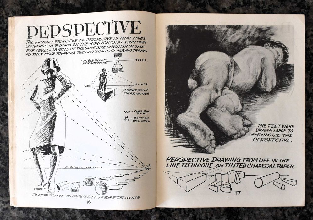 Simplified Essentials of Charcoal Drawing (antigo/vintage, 1944)