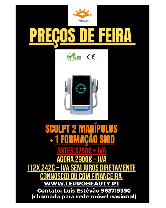 Sculpt 2 manípulos + 1 ano garantia +  Curso DGERT
