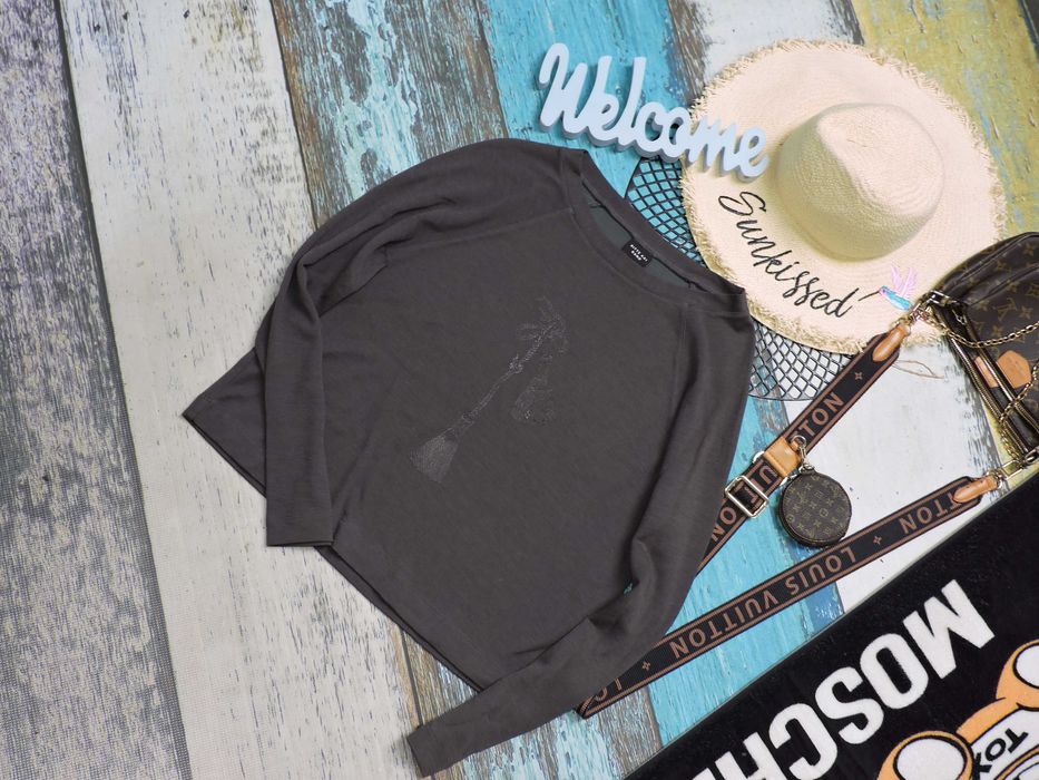 Bitte Kai Rand  Bluzeczka grafit wełna S