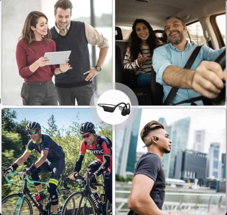 Bluetooth навушники з кістковою провідністю водозахищені з MP3 плеєром