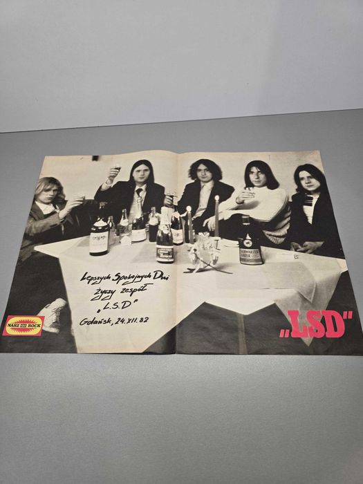Plakat LSD z lat 80 z czasopisma Razem
