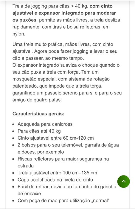 Trela de cintura para cão