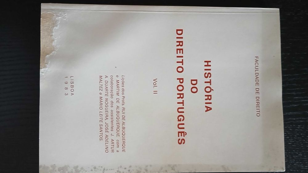 História do Direito Português - Ruy e Martim de Albuquerque