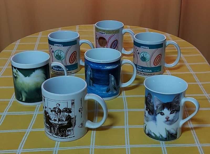 Canecas 11 várias c/Desenhos e tamanhos (Canecas Novas)