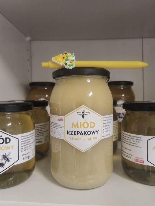 Miód Rzepakowy z Własnej pasieki 1200g