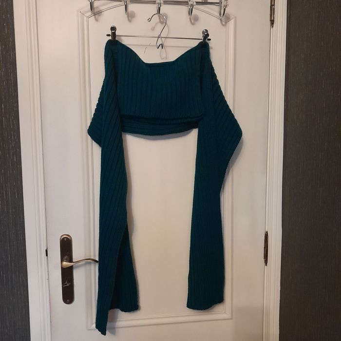 Gola/cachecol azul petróleo Skunfunk