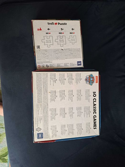 Psi patrol zestaw gier planszowych i puzzle