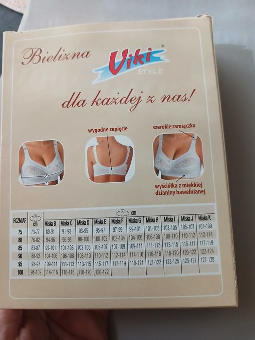 biustonosz Viki czarny 95D nowy