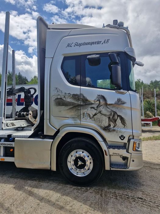 Scania R650  Scania R650  2019 Epsilon m12 9.6m m drewna lasu 6x4