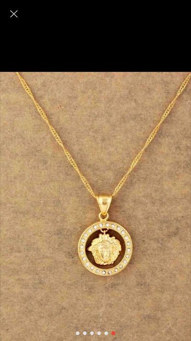Łańcuszek z zawieszką styl Versace