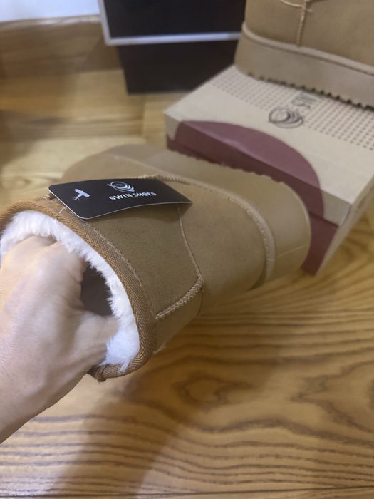 Viralowe botki najmodniejsze ocieplane futerkiem eko 40