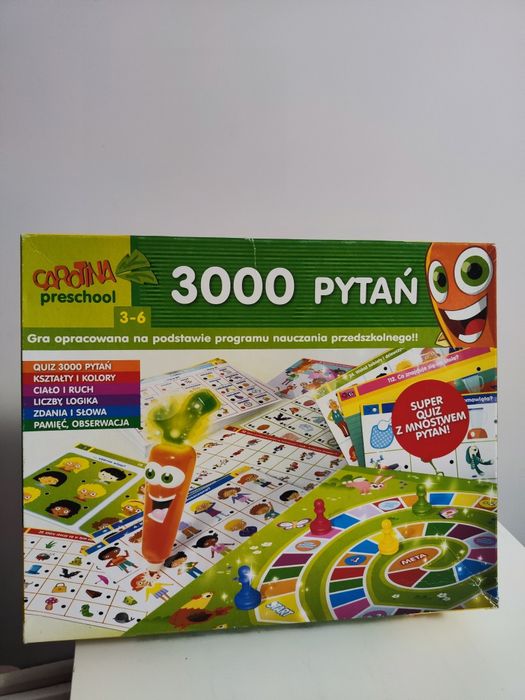 3000 pytań Carotina preschool Gra planszowa