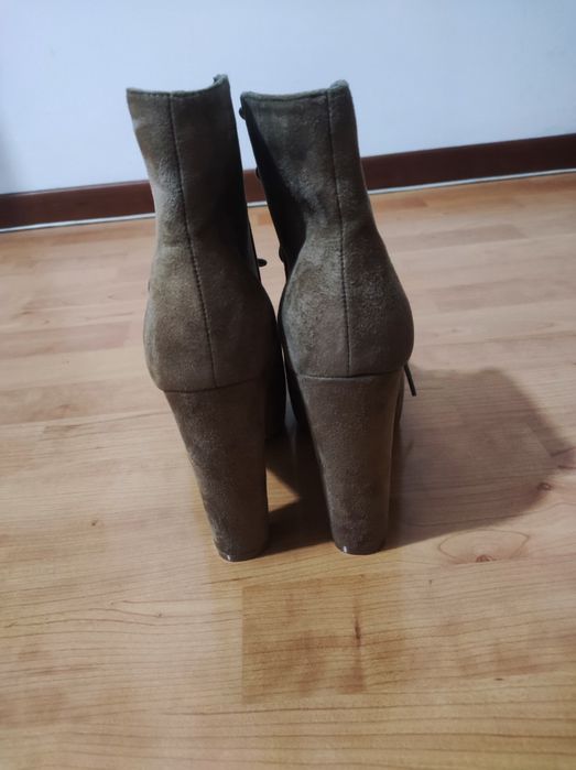 Botas cremes 39 camurça
