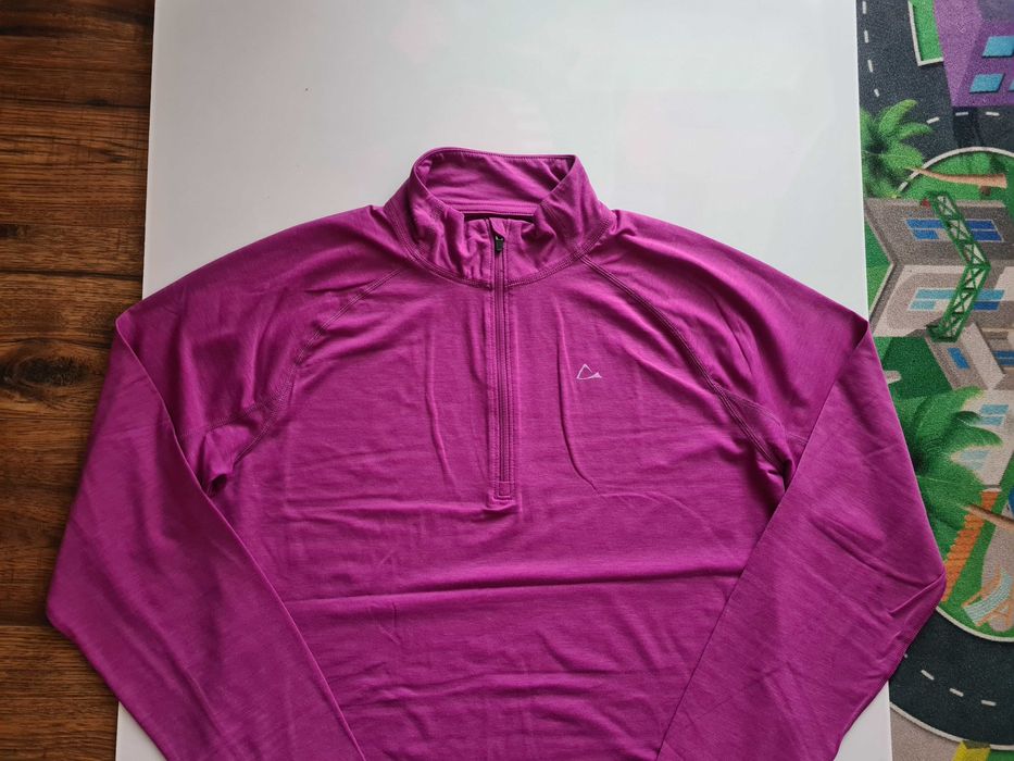 Koszulka/bluza termiczna, half zip merino wool, poliester, Paradox r L