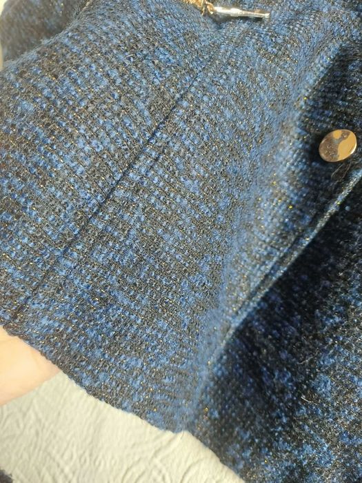 Blazer azul mulher